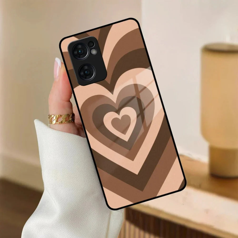 Latte Love Patter Glass Case Cover - Coffee For Oppo - ShopOnCliQ