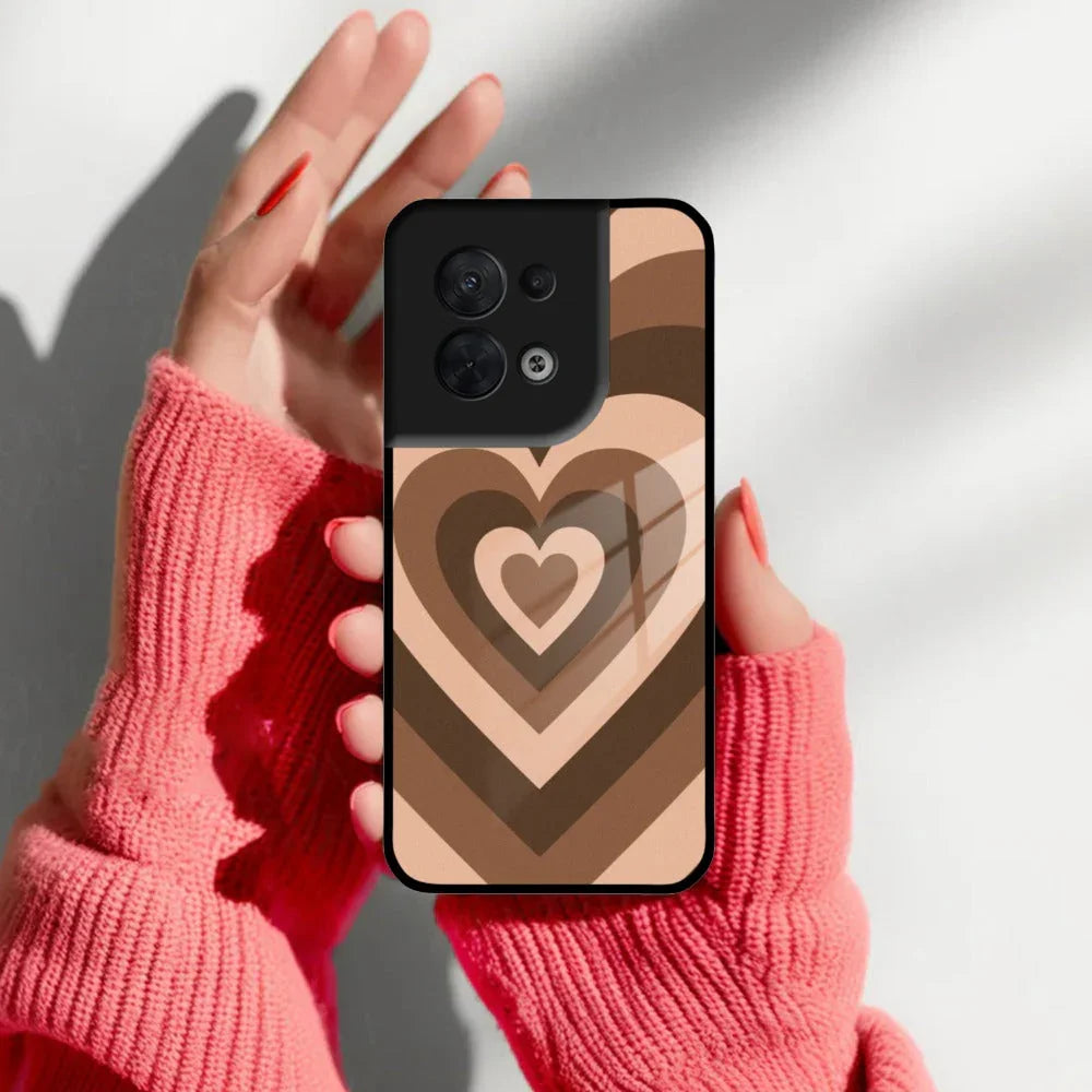 Latte Love Patter Glass Case Cover - Coffee For Oppo - ShopOnCliQ