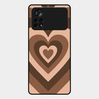 Latte Love Patter Glass Case Cover - Coffee For Poco X4 Pro 5G