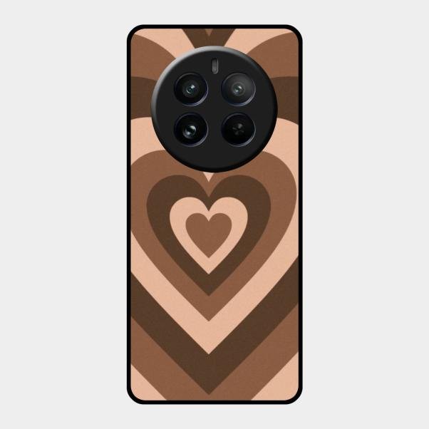 Latte Love Patter Glass Case Cover - Coffee For Realme 12 Pro Plus 5G