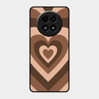 Latte Love Patter Glass Case Cover - Coffee For Realme 13 5G