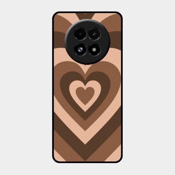 Latte Love Patter Glass Case Cover - Coffee For Realme 13 5G