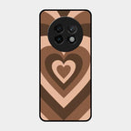 Latte Love Patter Glass Case Cover - Coffee For Realme 13 Plus 5G