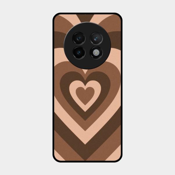 Latte Love Patter Glass Case Cover - Coffee For Realme 13 Plus 5G