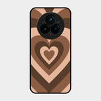 Latte Love Patter Glass Case Cover - Coffee For Realme 14 Pro 5G