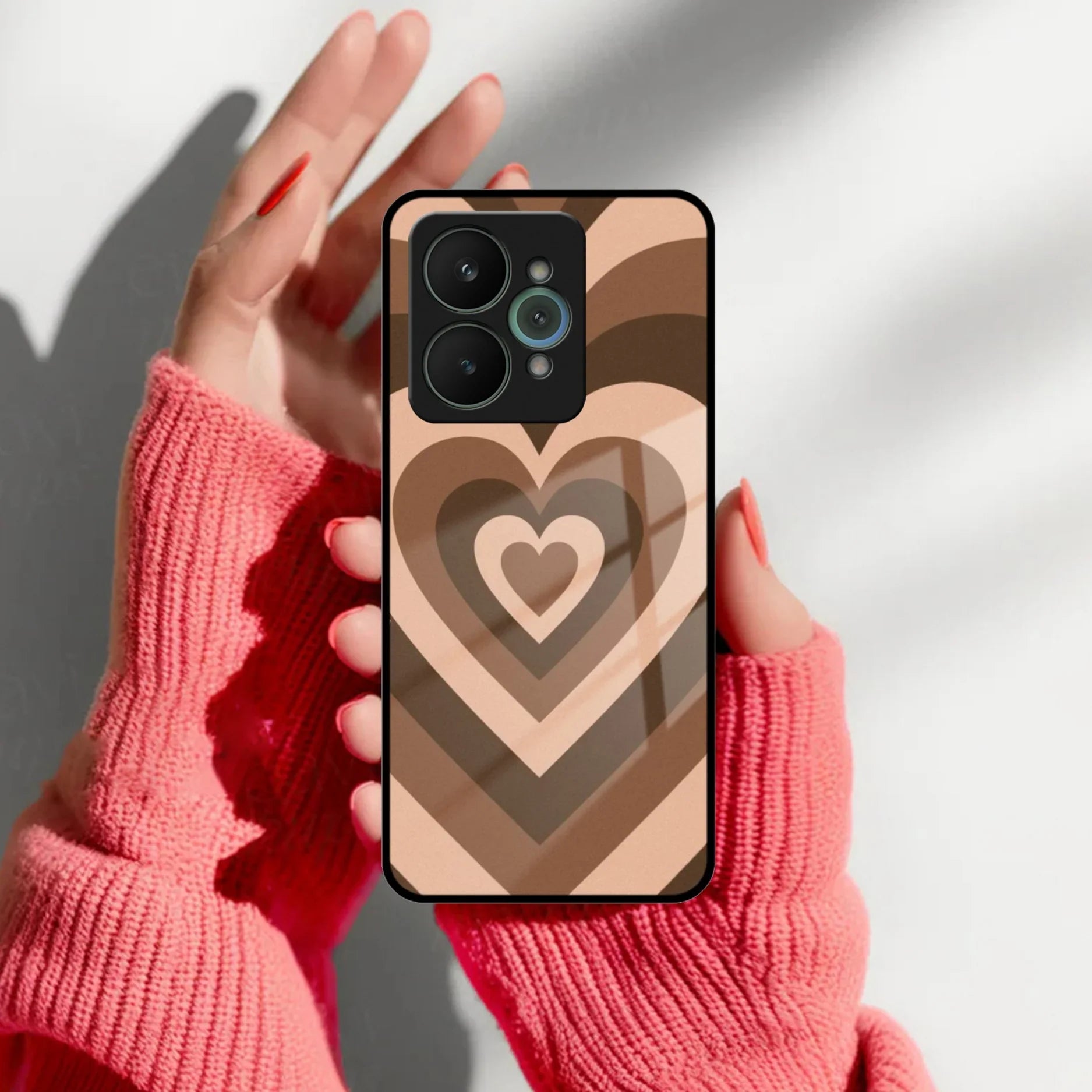 Latte Love Patter Glass Case Cover - Coffee For Realme/Narzo - ShopOnCliQ