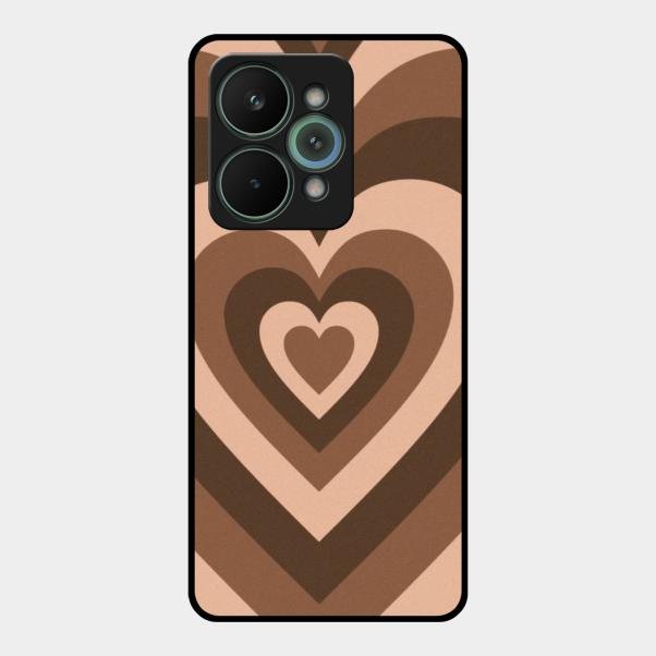 Latte Love Patter Glass Case Cover - Coffee For Realme 15 Pro 5G