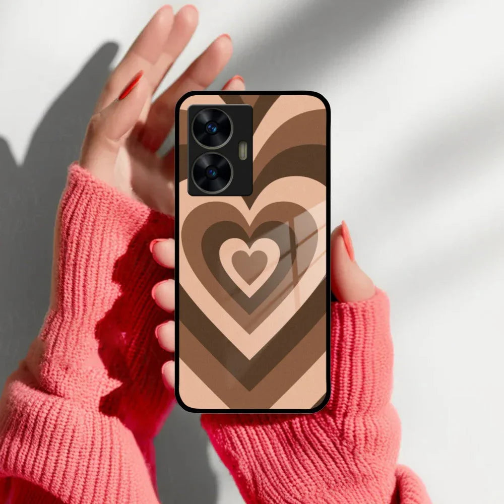 Latte Love Patter Glass Case Cover - Coffee For Realme/Narzo - ShopOnCliQ