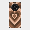 Latte Love Patter Glass Case Cover - Coffee For Realme C65 5G
