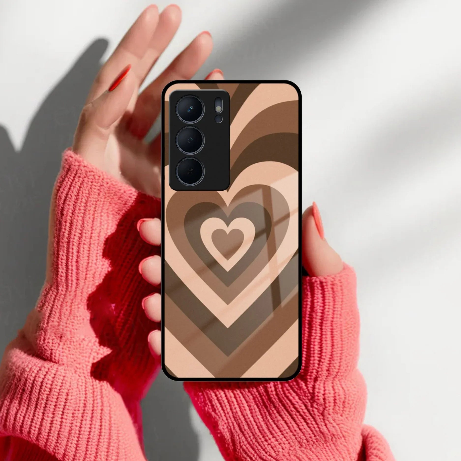 Latte Love Patter Glass Case Cover - Coffee For Realme/Narzo - ShopOnCliQ