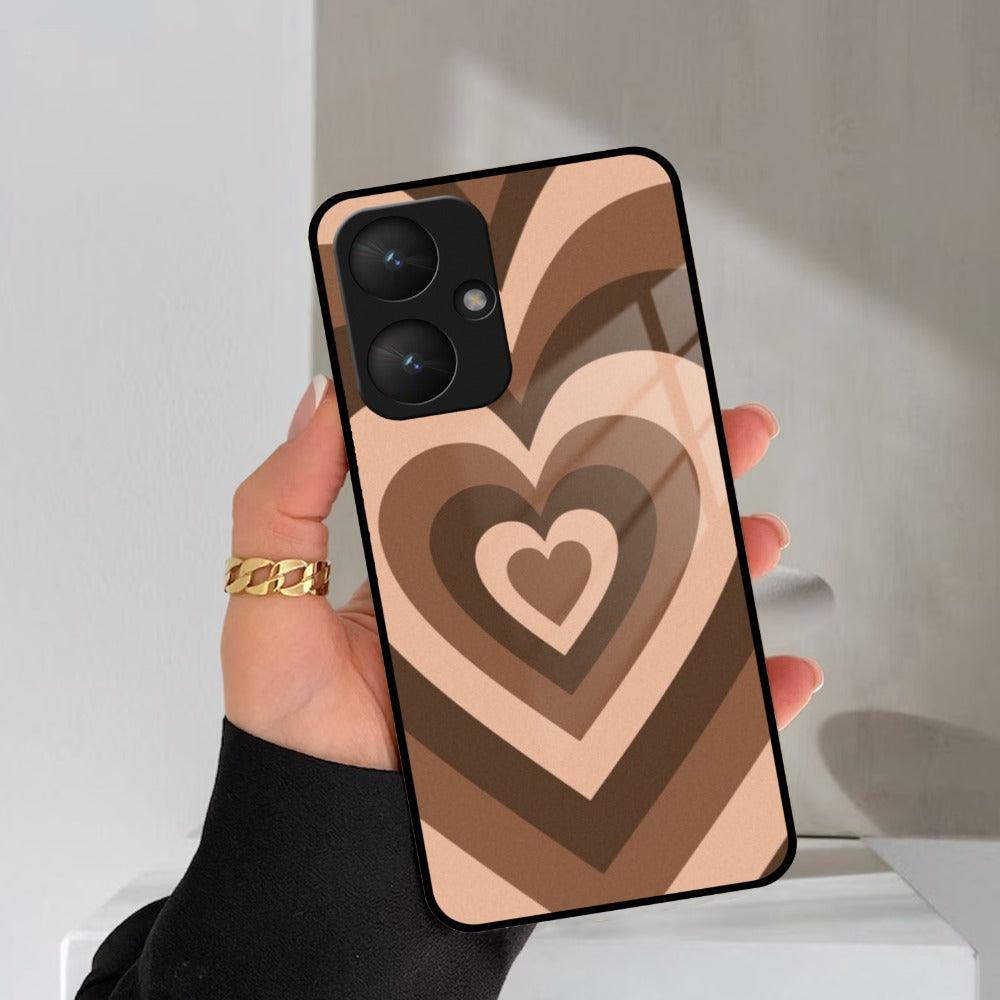 Latte Love Patter Glass Case Cover - Coffee For Redmi/Xiaomi