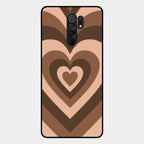 Latte Love Patter Glass Case Cover - Coffee For Redmi 9 Prime