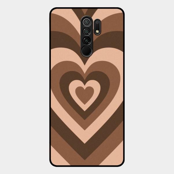 Latte Love Patter Glass Case Cover - Coffee For Redmi 9 Prime