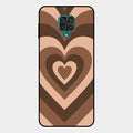 Latte Love Patter Glass Case Cover - Coffee For Redmi Note 10 Lite