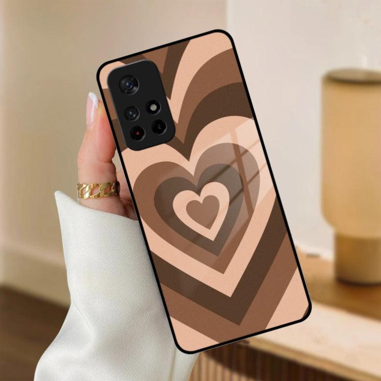 Latte Love Patter Glass Case Cover - Coffee For Redmi/Xiaomi