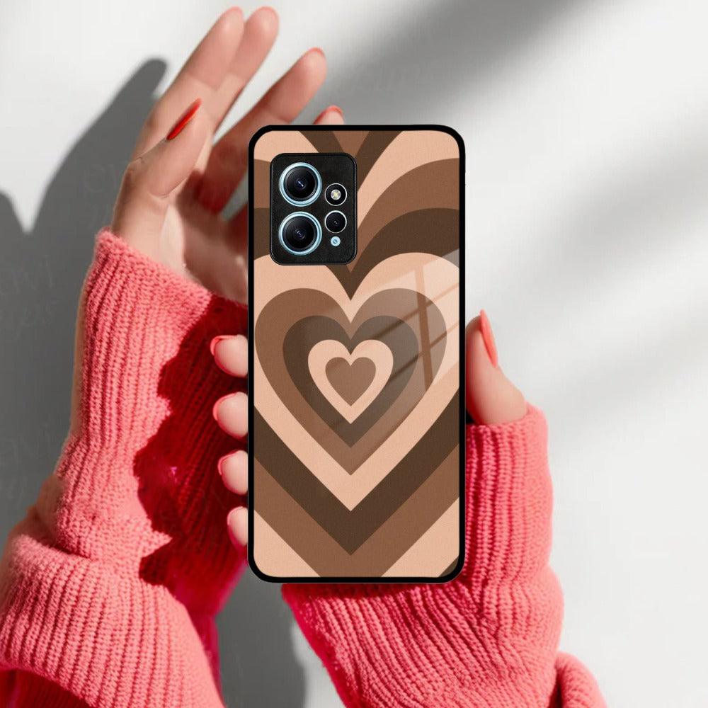 Latte Love Patter Glass Case Cover - Coffee For Redmi/Xiaomi