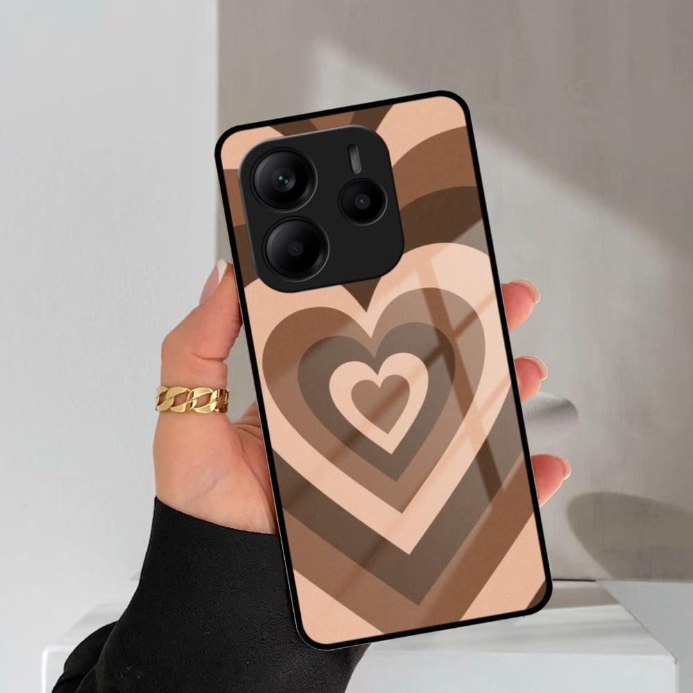 Latte Love Patter Glass Case Cover - Coffee For Redmi/Xiaomi