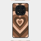 Latte Love Patter Glass Case Cover - Coffee For Redmi Note 14 Pro 5G