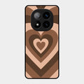 Latte Love Patter Glass Case Cover - Coffee For Redmi Note 14 Pro Plus 5G