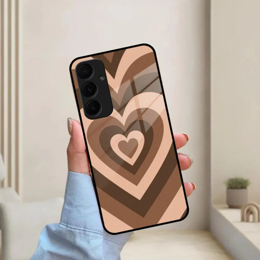 Latte Love Patter Glass Case Cover - Coffee For Samsung - ShopOnCliQ
