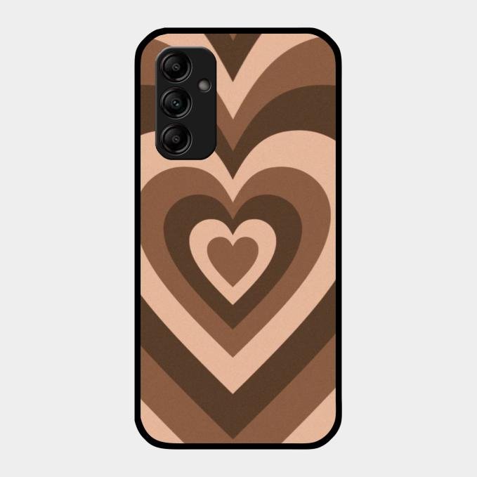 Latte Love Patter Glass Case Cover - Coffee For Samsung Galaxy M14 5G