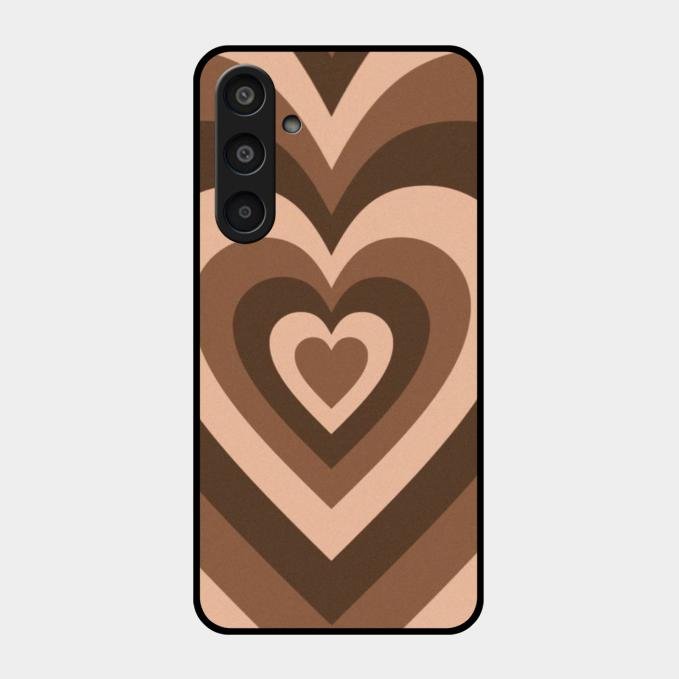 Latte Love Patter Glass Case Cover - Coffee For Samsung Galaxy M35 5G