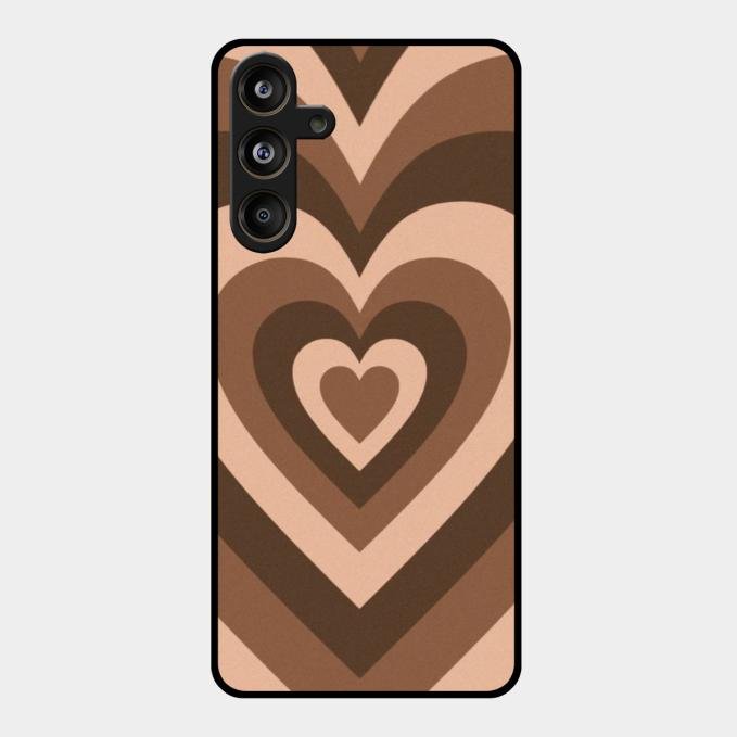 Latte Love Patter Glass Case Cover - Coffee For Samsung Galaxy M55 5G