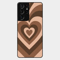 Latte Love Patter Glass Case Cover - Coffee For Samsung Galaxy S21 Ultra