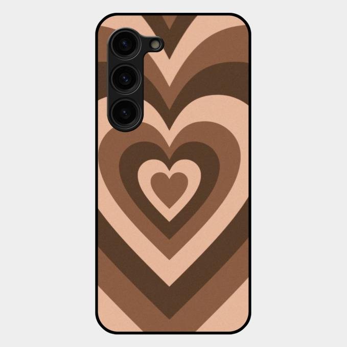 Latte Love Patter Glass Case Cover - Coffee For Samsung Galaxy S23 Plus 5G