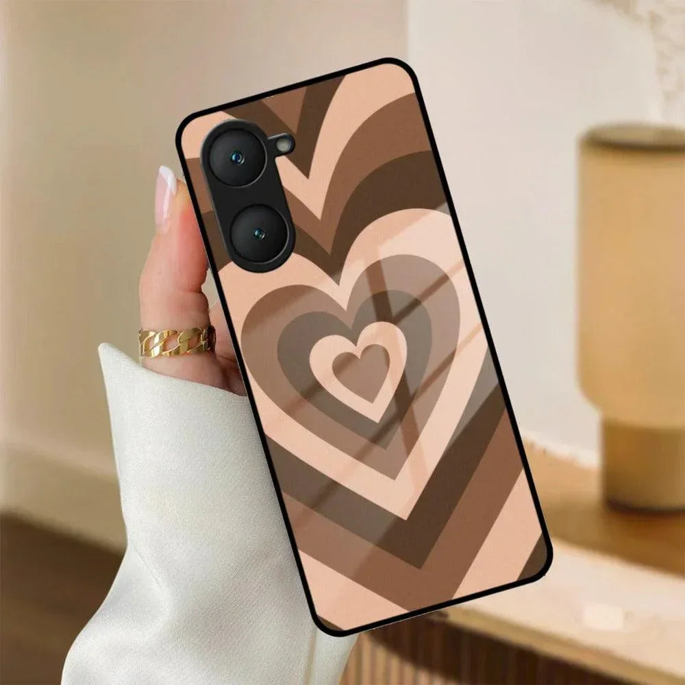 Latte Love Patter Glass Case Cover - Coffee For iQOO - ShopOnCliQ