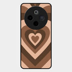 Latte Love Patter Glass Case Cover - Coffee For Vivo T4 5G