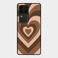 Latte Love Patter Glass Case Cover - Coffee For Vivo V30 Pro 5G