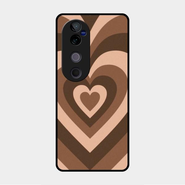 Latte Love Patter Glass Case Cover - Coffee For Vivo V40 Pro 5G