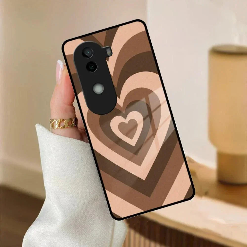 Latte Love Patter Glass Case Cover - Coffee For iQOO - ShopOnCliQ