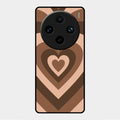 Latte Love Patter Glass Case Cover - Coffee For Vivo X100 Pro 5G
