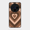 Latte Love Patter Glass Case Cover - Coffee For Vivo X200 5G