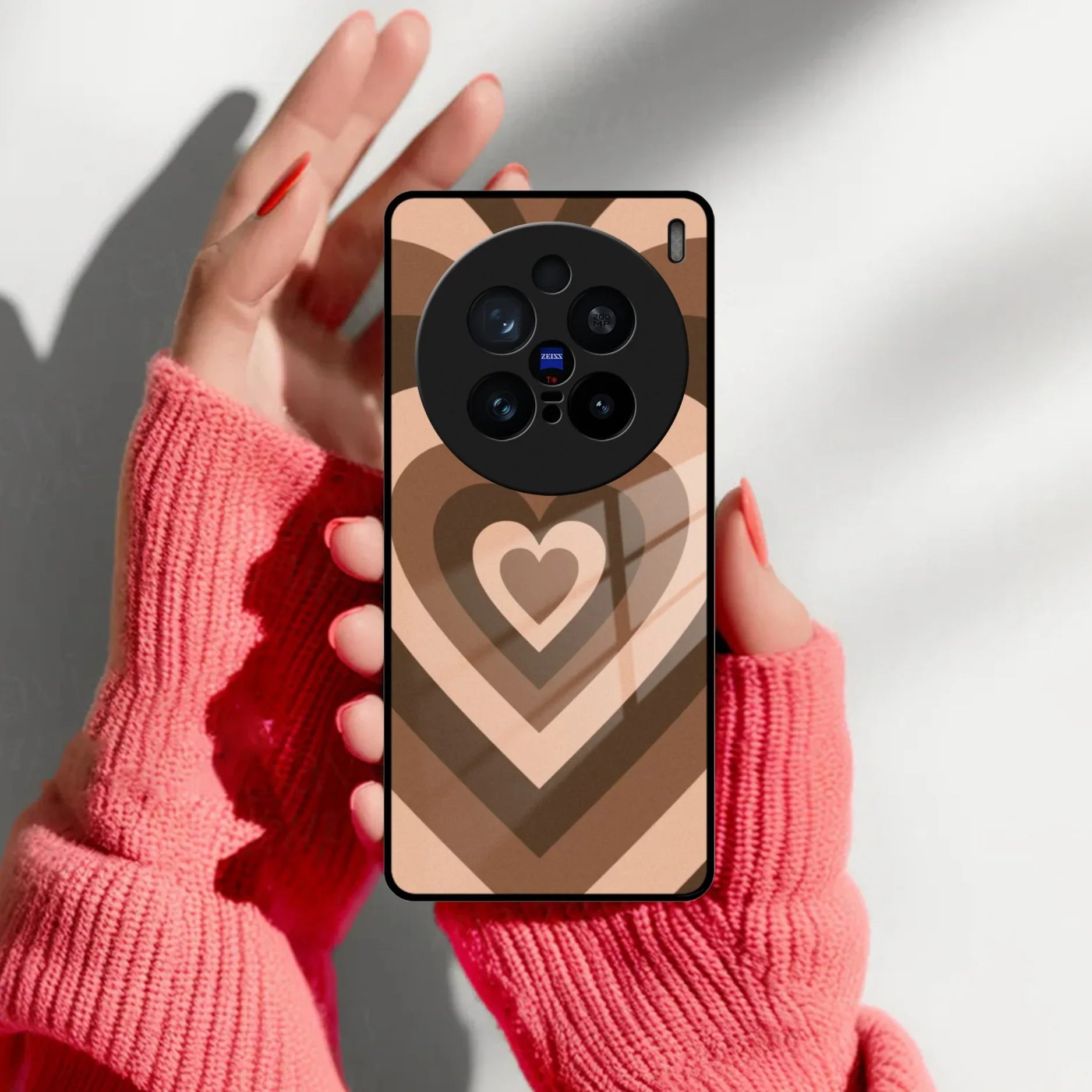 Latte Love Patter Glass Case Cover - Coffee For Vivo - ShopOnCliQ