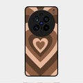 Latte Love Patter Glass Case Cover - Coffee For Vivo X200 Pro 5G