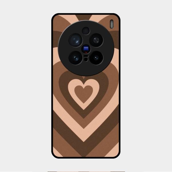 Latte Love Patter Glass Case Cover - Coffee For Vivo X200 Pro 5G