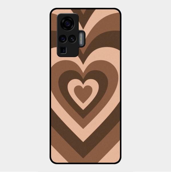 Latte Love Patter Glass Case Cover - Coffee For Vivo X50 Pro 5G