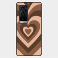 Latte Love Patter Glass Case Cover - Coffee For Vivo X60 Pro Plus 5G