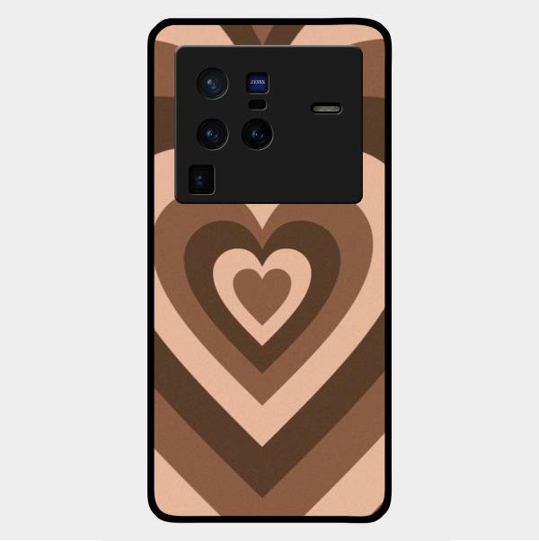 Latte Love Patter Glass Case Cover - Coffee For Vivo X80 Pro 5G