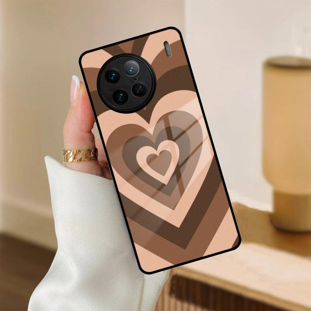 Latte Love Patter Glass Case Cover - Coffee For Vivo