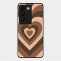 Latte Love Patter Glass Case Cover - Coffee For Vivo Y200E 5G