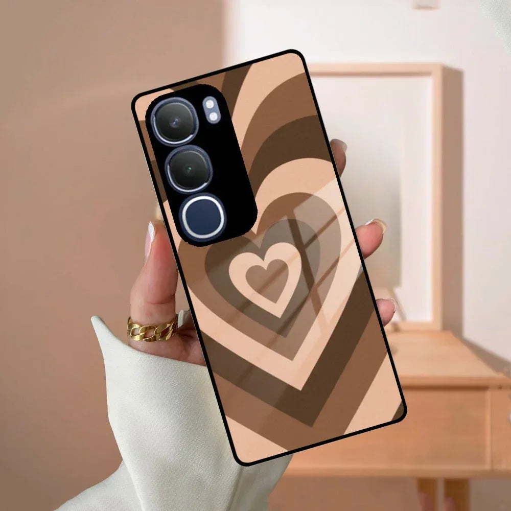 Latte Love Patter Glass Case Cover - Coffee For iQOO - ShopOnCliQ