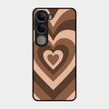 Latte Love Patter Glass Case Cover - Coffee For Vivo Y300 5G