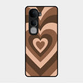 Latte Love Patter Glass Case Cover - Coffee For Vivo Y400 Pro 5G