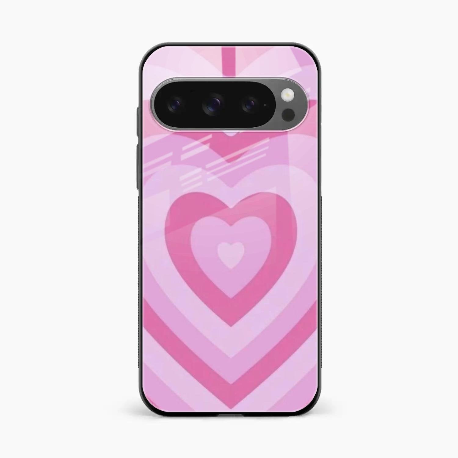 Latte Love Patter Glass Case Cover - Pink For Google Pixel 10 Pro XL