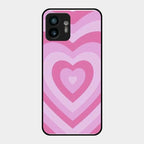 Latte Love Patter Glass Case Cover - Pink For Nothing Phone 2