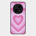 Latte Love Patter Glass Case Cover - Pink For Oppo F29 Pro 5G